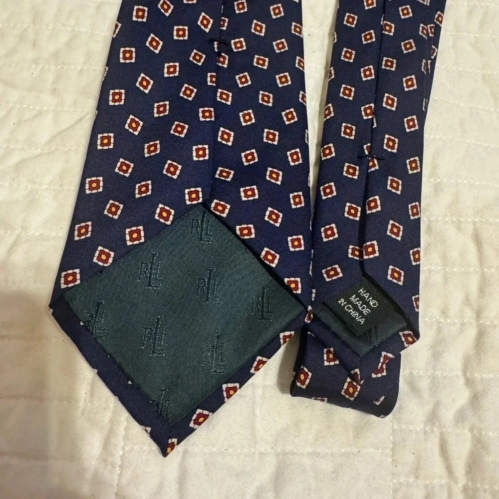 Lauren Ralph Lauren Men’s Tie Navy Red